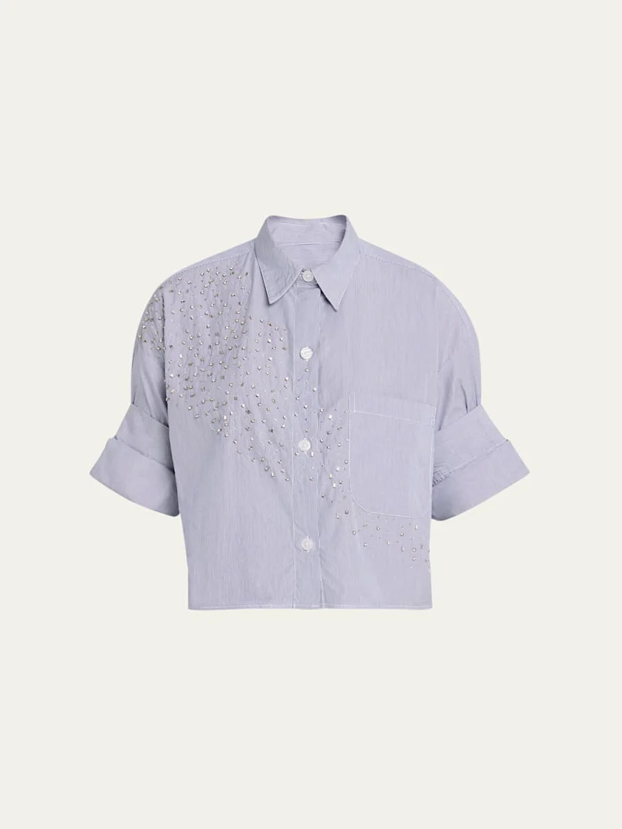 Next Ex Striped Shirt with Crystals - 1