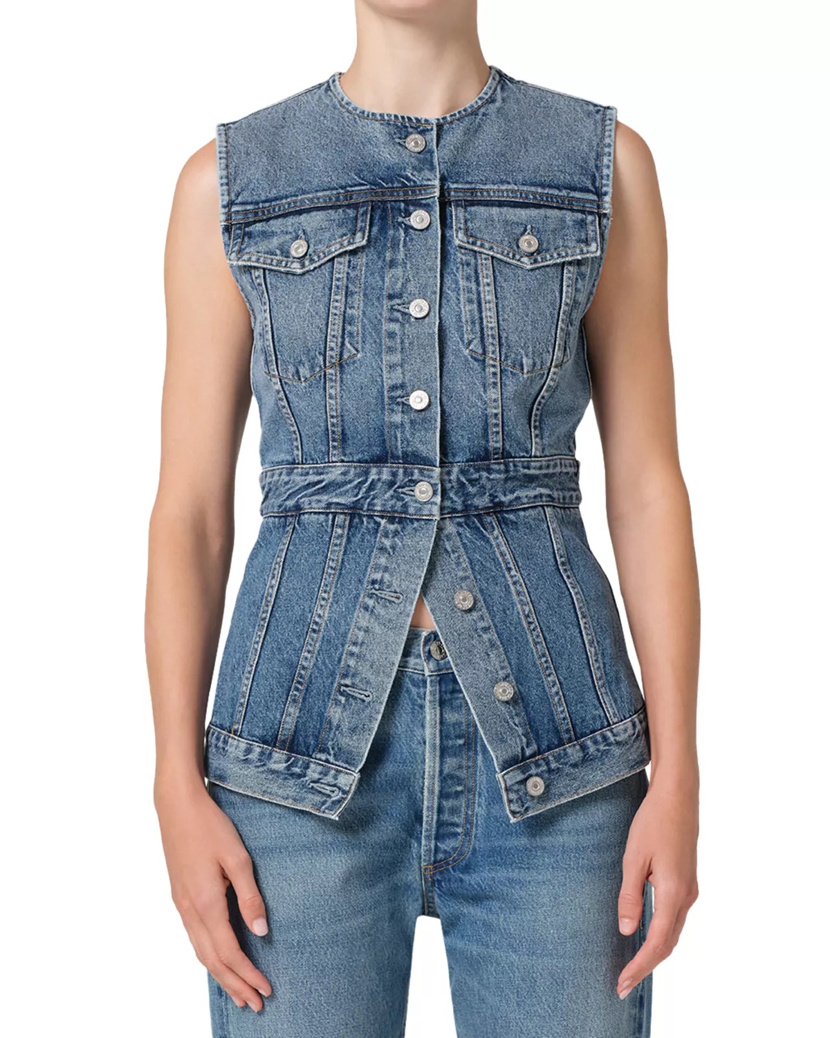 Idalene Denim Vest - 6