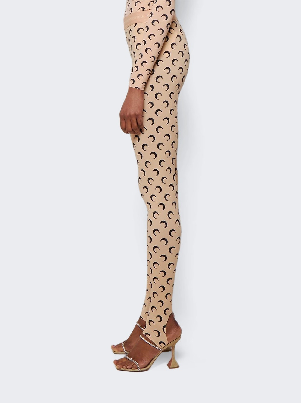 Recycled Fuseaux Moon Leggings All Over Moon Tan - 4