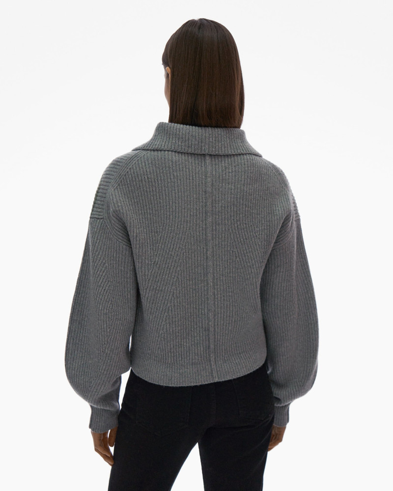 CROPPED HALF-ZIP SWEATER 4