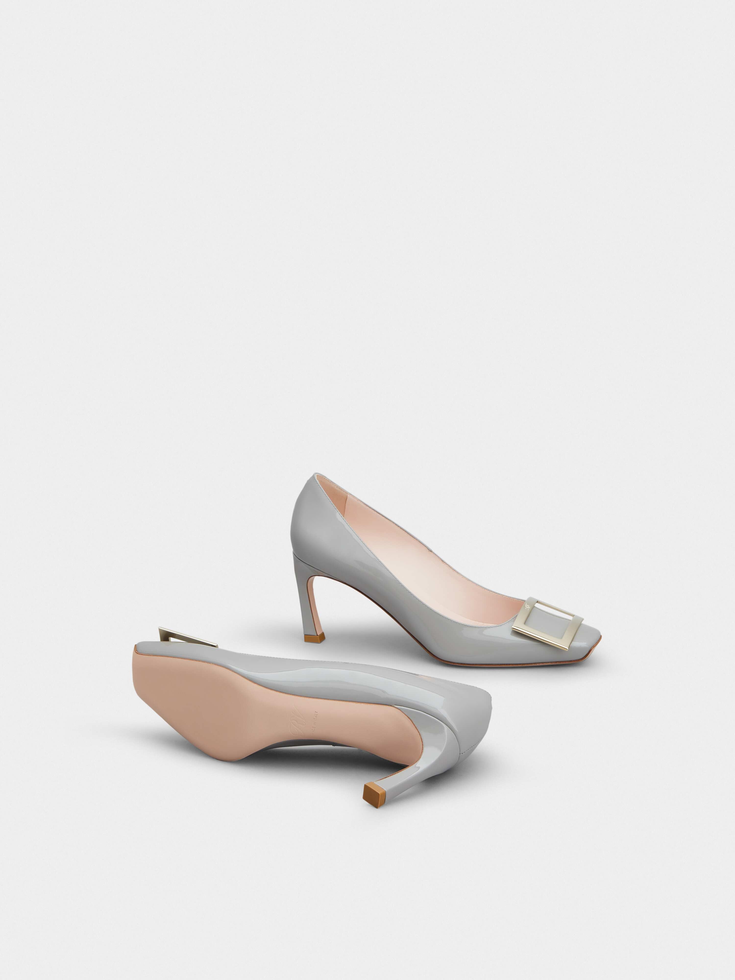 Trompette Metal Buckle Pumps in Patent Leather - 6