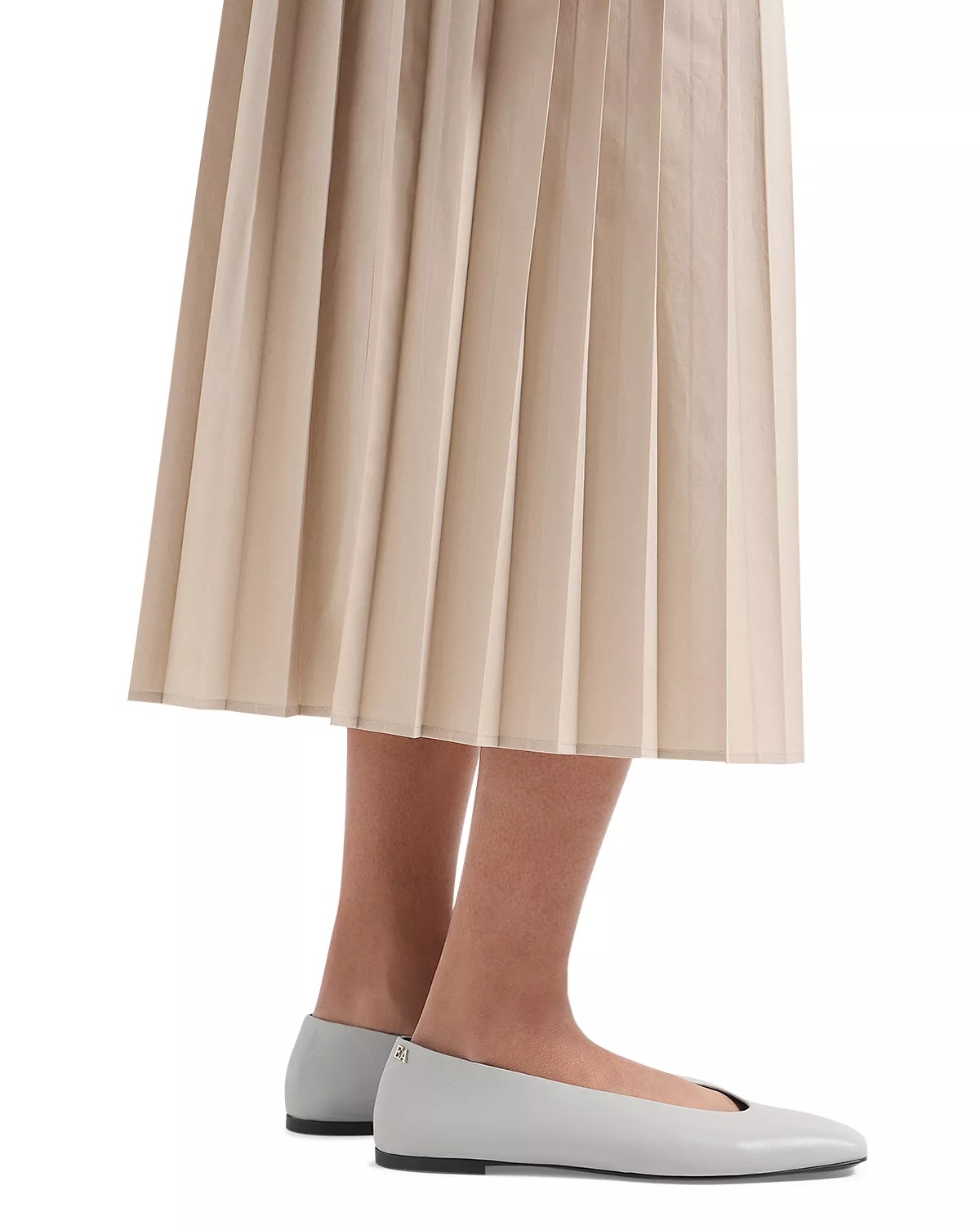 Pleated Midi Skirt - 4