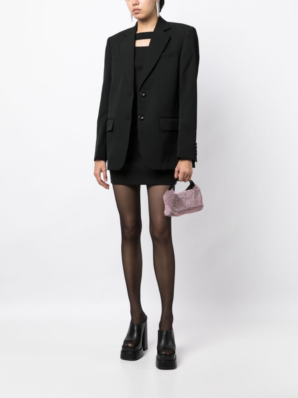 single-breasted wool blazer - 2