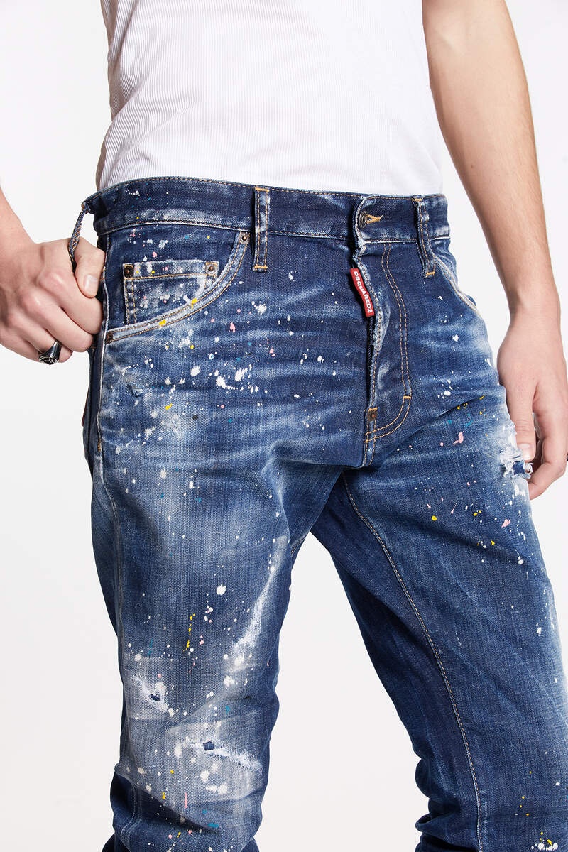 DSQUARED2 DARK SPOTTED WASH COOL GUY JEANS | REVERSIBLE