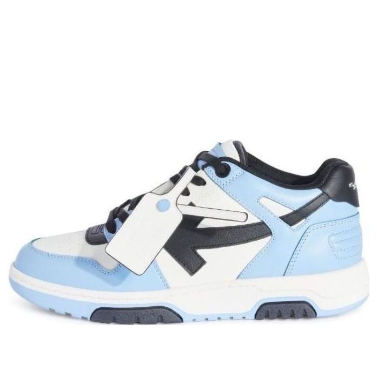 Off-White Out Of Office Low-Top Leather Sneaker 'Blue Black White' OMIA189F23LEA0084010 - 1