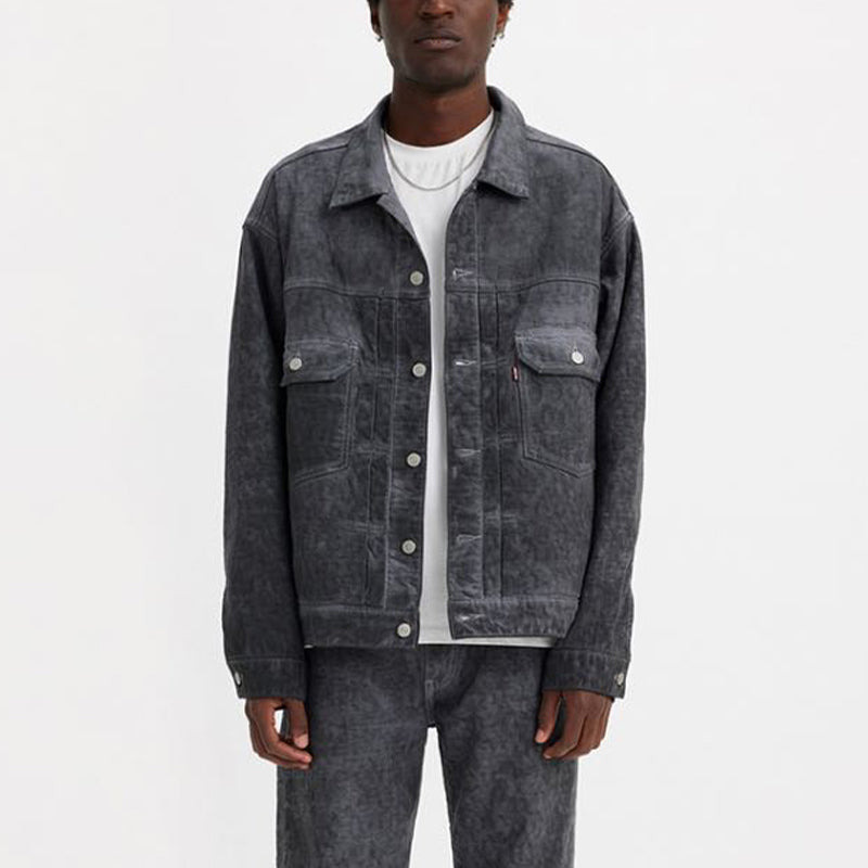 Stussy x Levi's Dyed Jacquard Jacket 'Black' A5216-0002 - 2