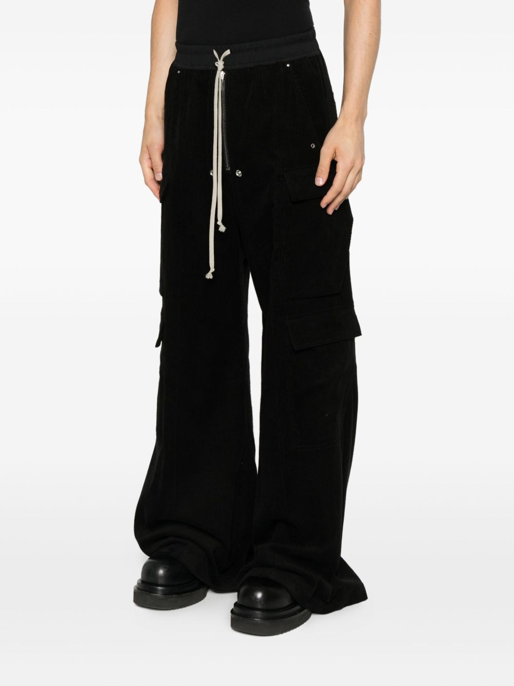 Bella zip-fly cargo trousers - 3
