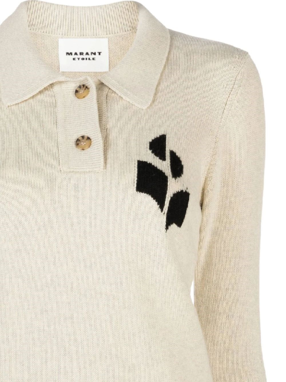 Nola wool and cotton blend polo shirt - 3
