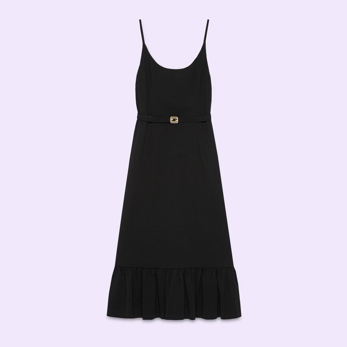 GUCCI Sable dress with Interlocking G belt | REVERSIBLE