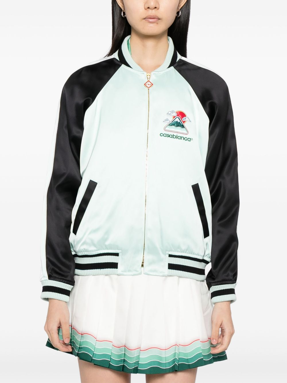 logo-embroidered jacket - 4