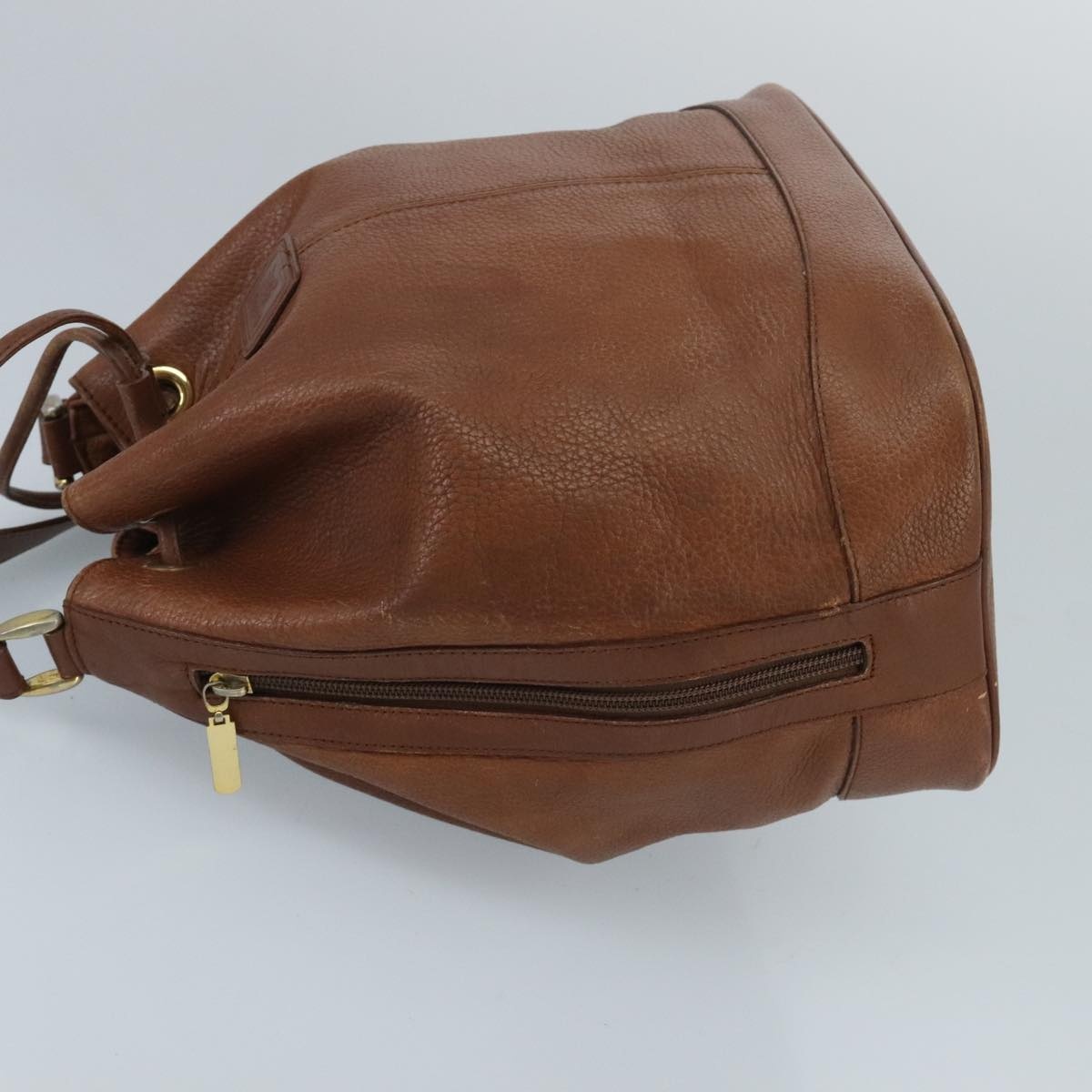 Burberry Nova Check Shoulder Bag Leather Brown Gold - 4