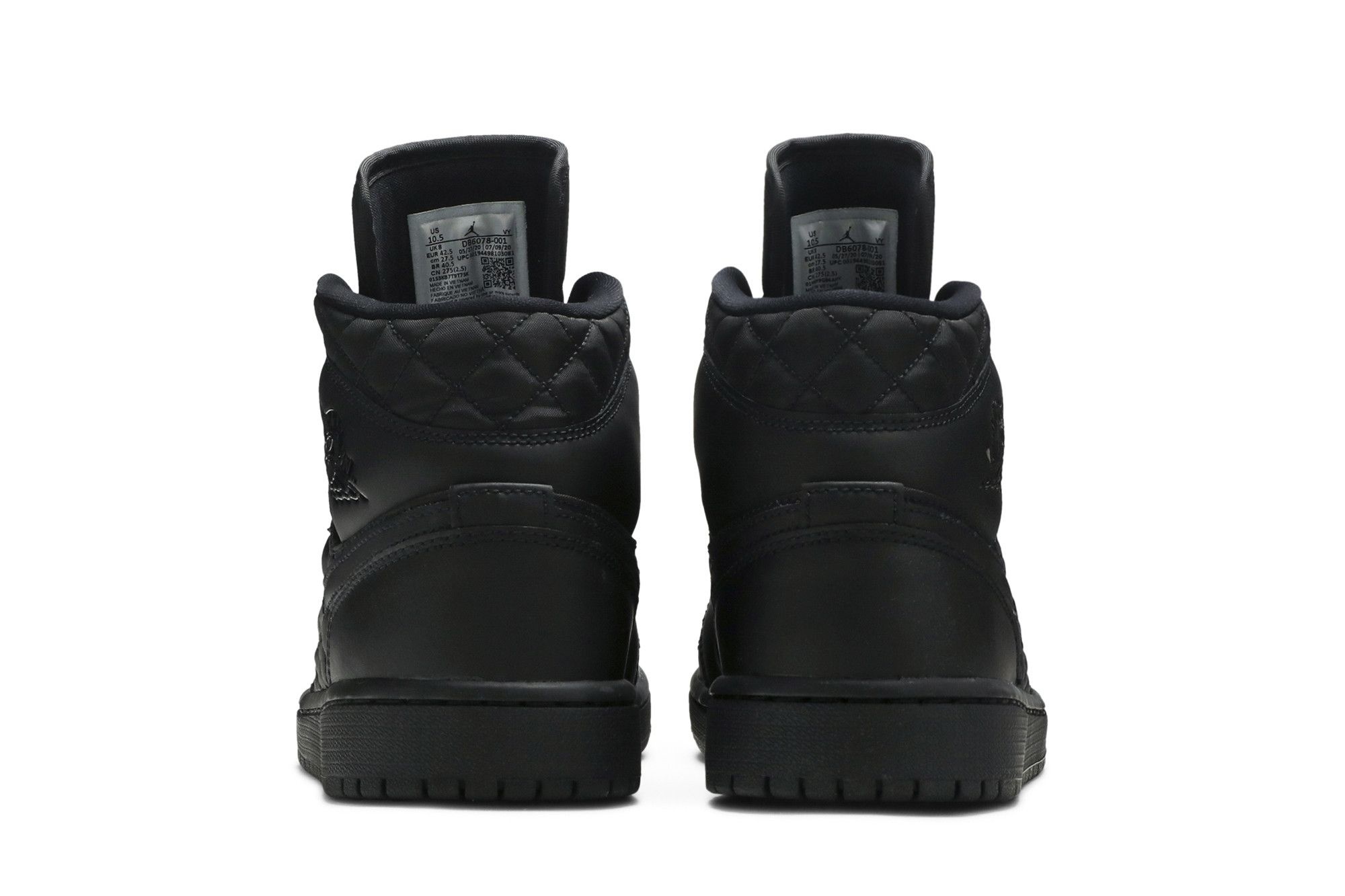Wmns Air Jordan 1 Mid SE 'Black Quilted' - 6