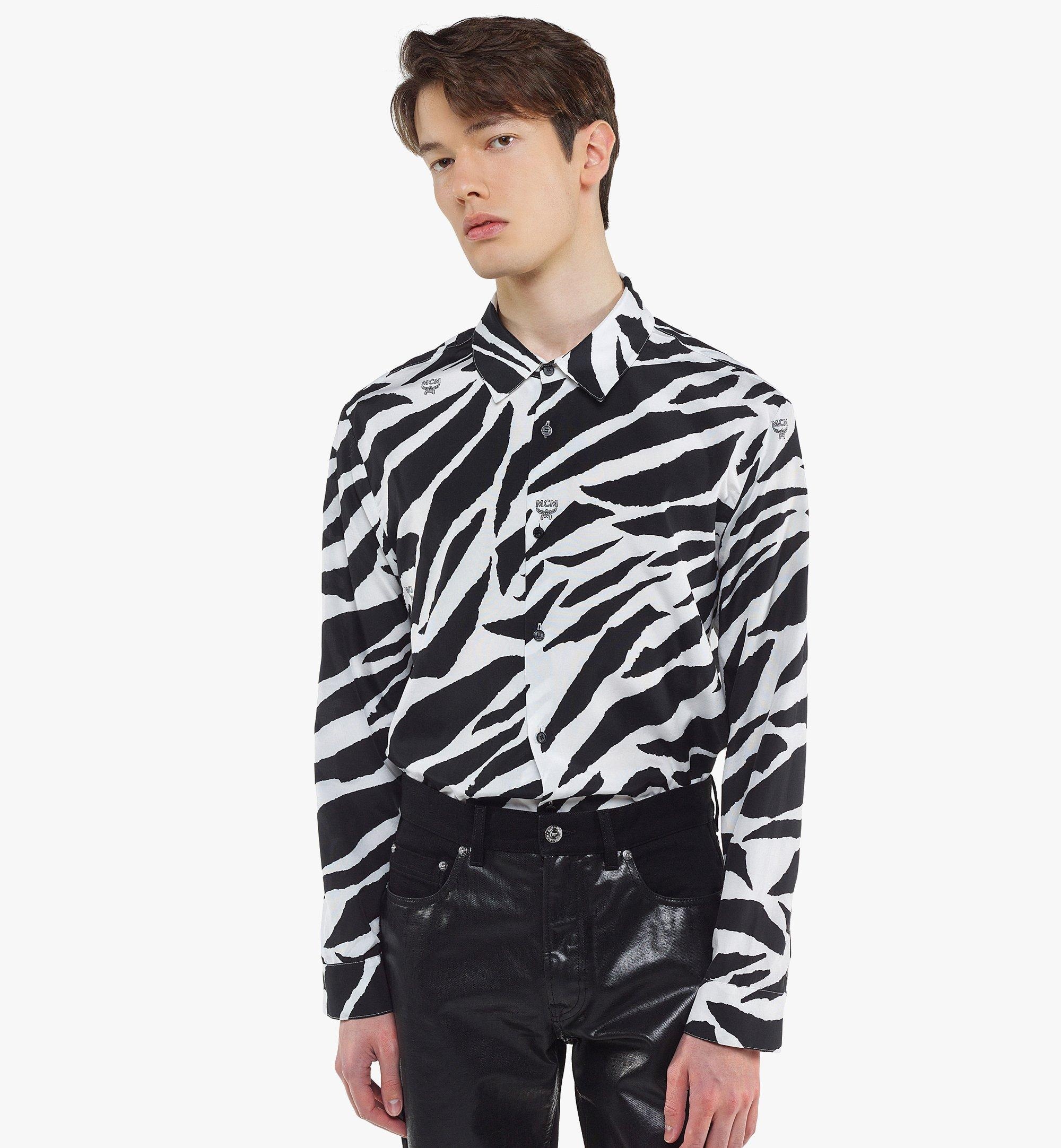 Men’s Meta Safari Zebra Print Shirt - 5