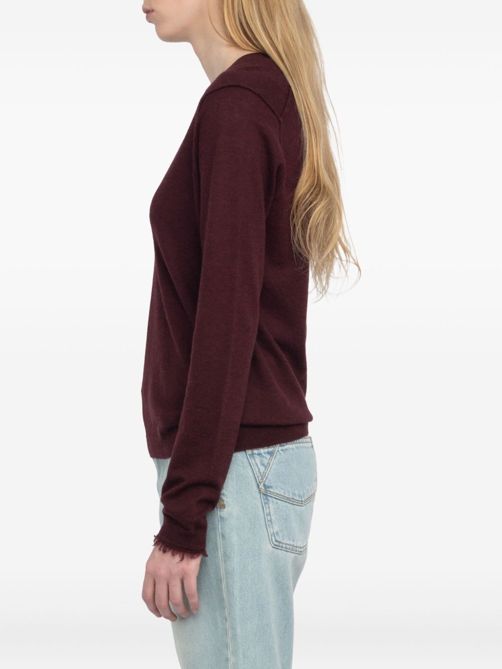Rivy V-neck long-sleeve sweater - 4