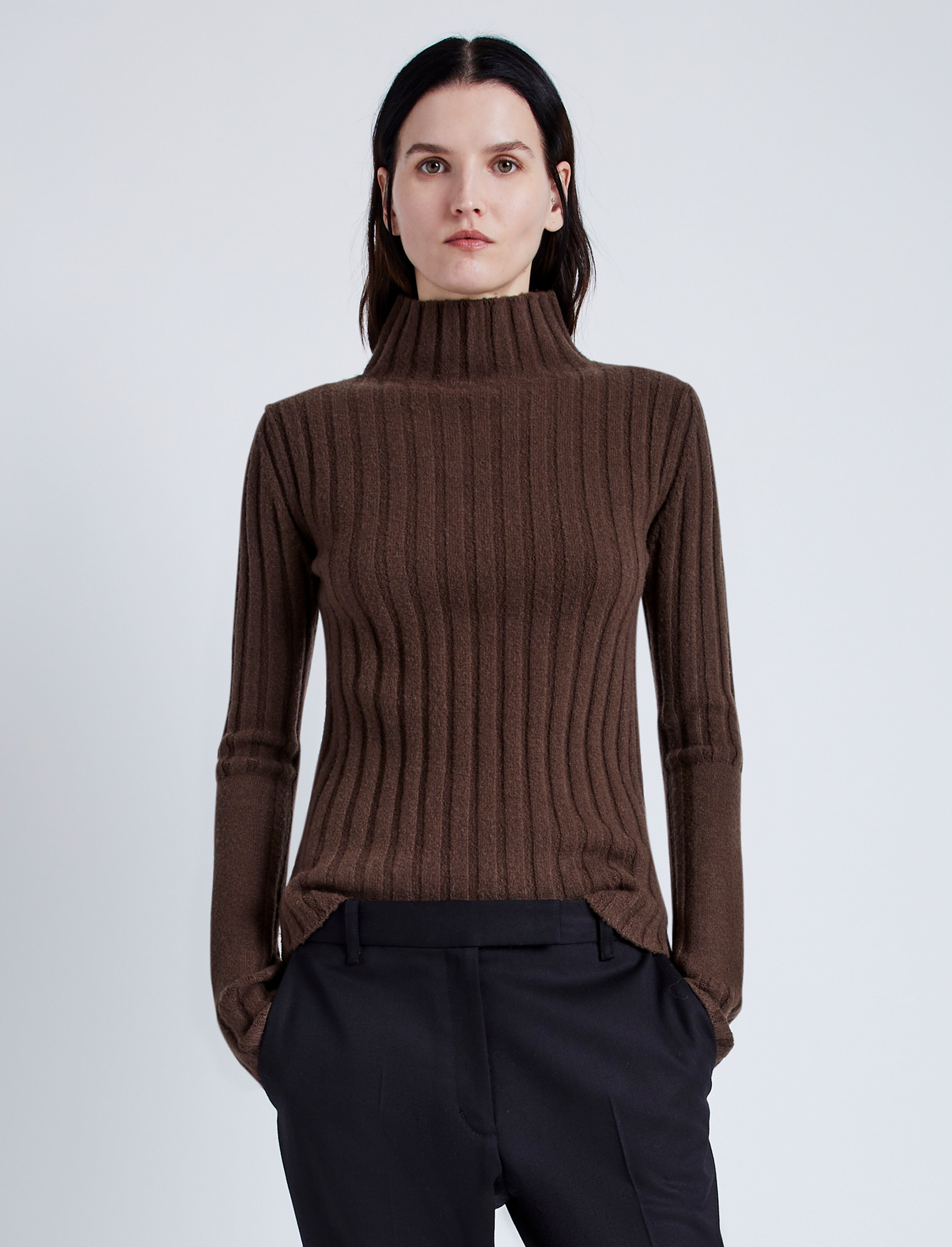 Haven Sweater in Midweight Cashmere Rib - 2