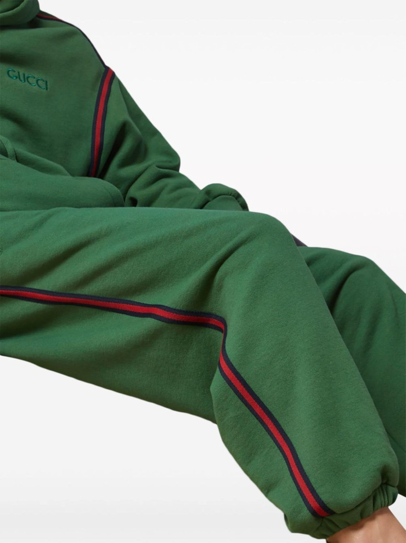 logo-embroidered cotton track pants 4