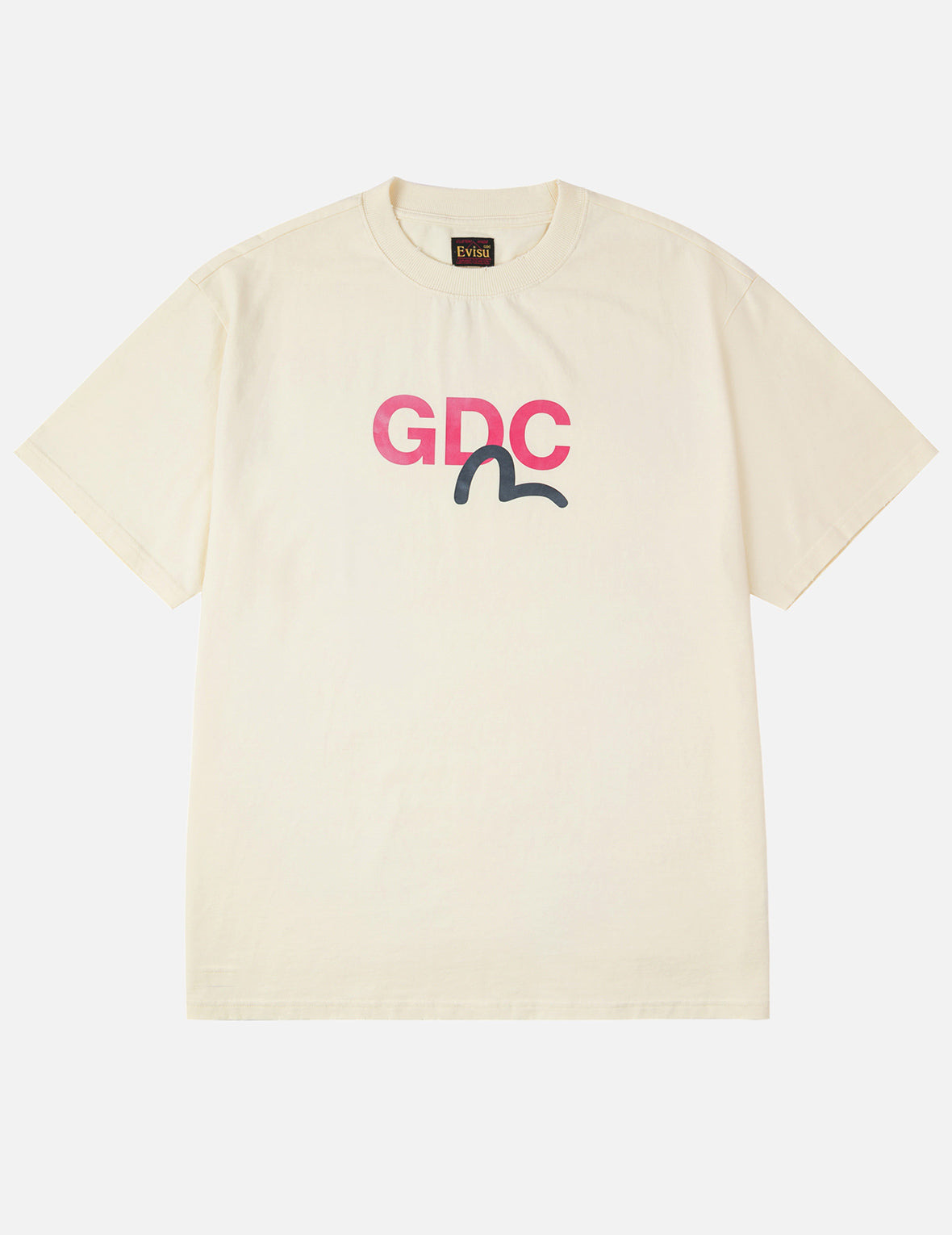 EVISU X GDC Dirty Wahsed Relax Fit T-shirt - 3