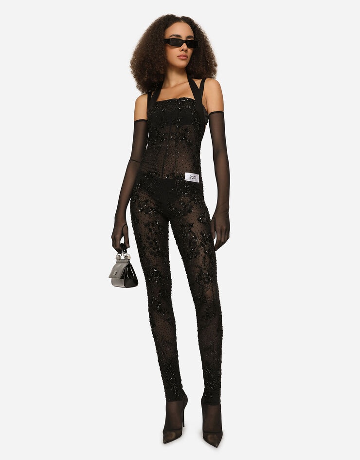 Marquisette jumpsuit with embroidery - 6