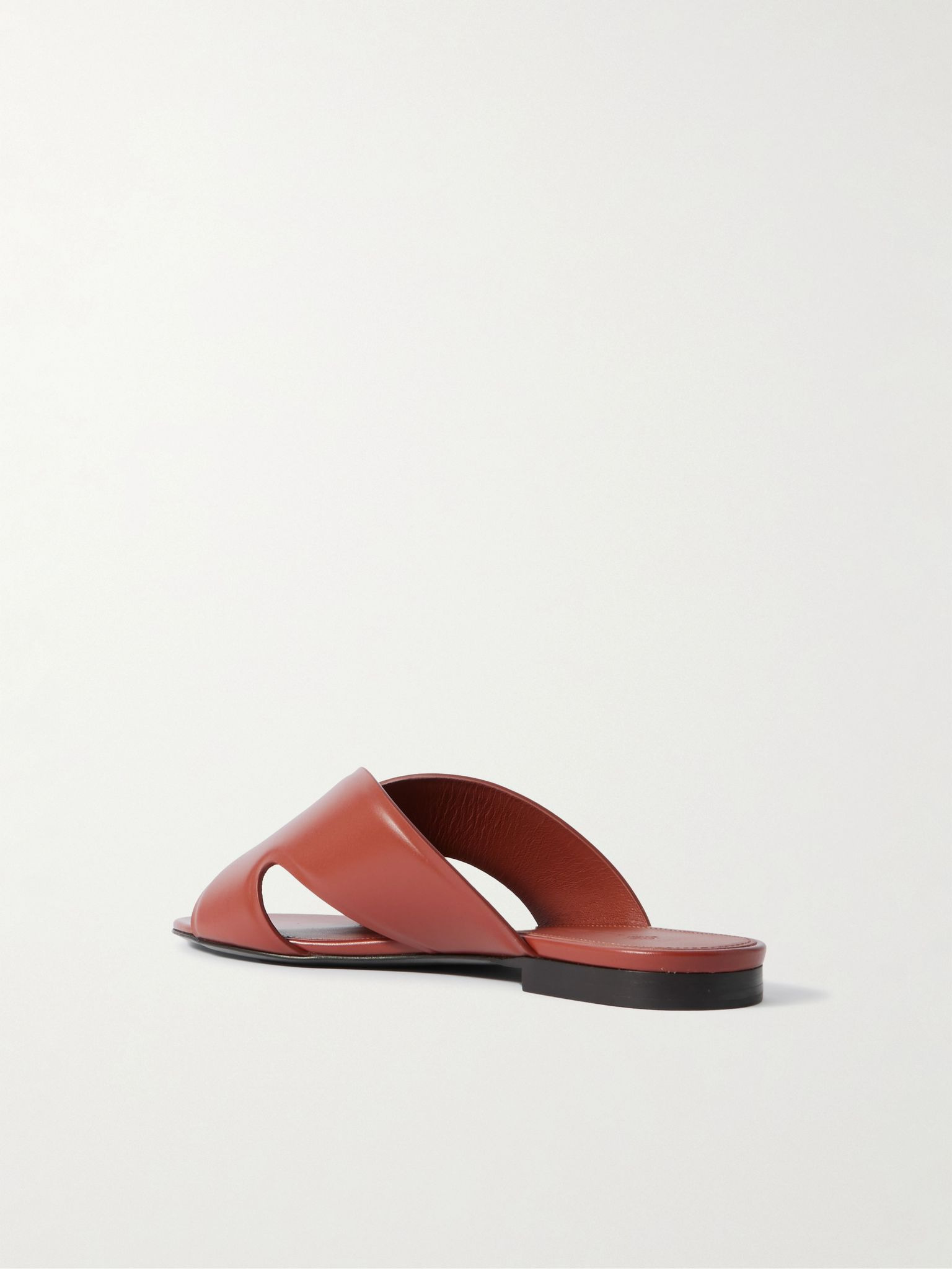 Vera cutout studded leather sandals Brown - 3