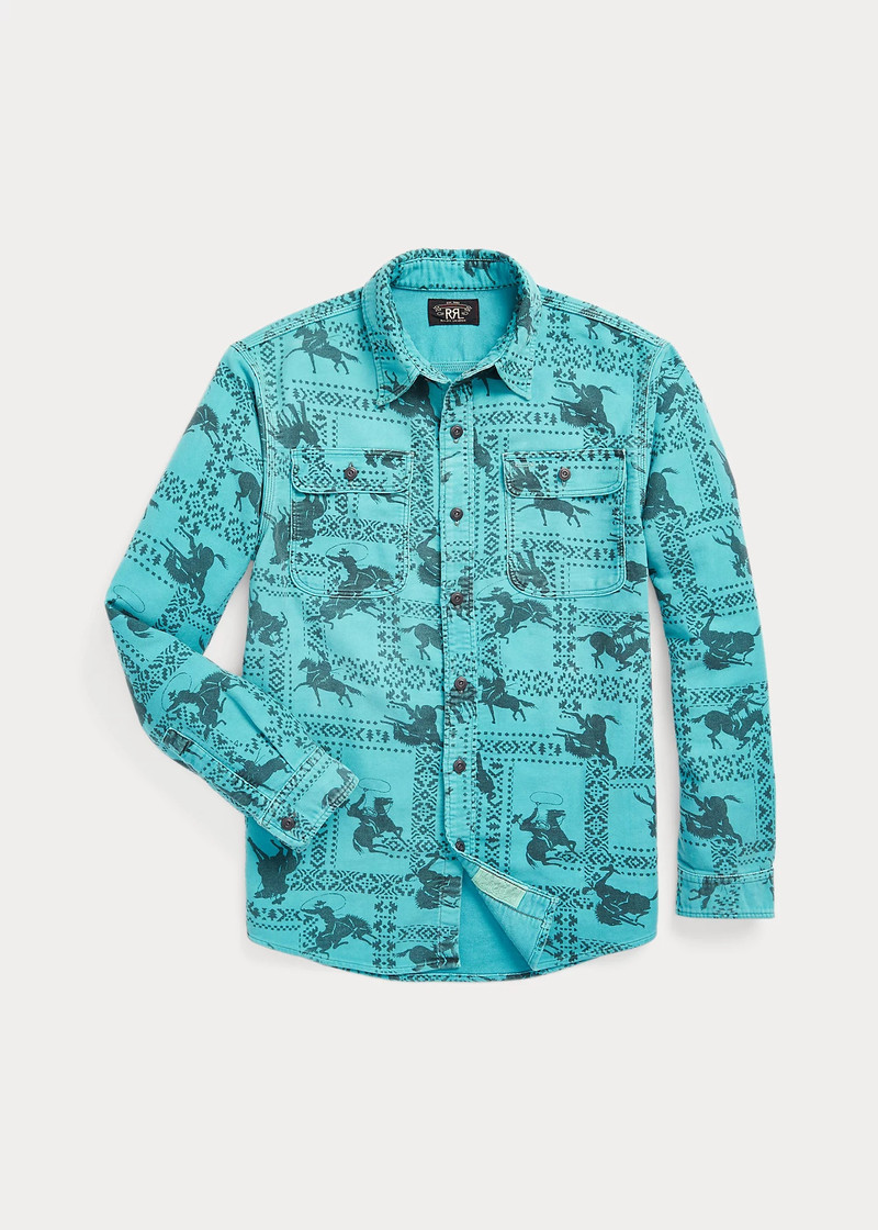 Western-Print Moleskin Workshirt 1