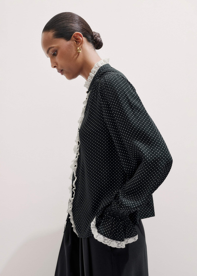 Lace Trim Blouse 6