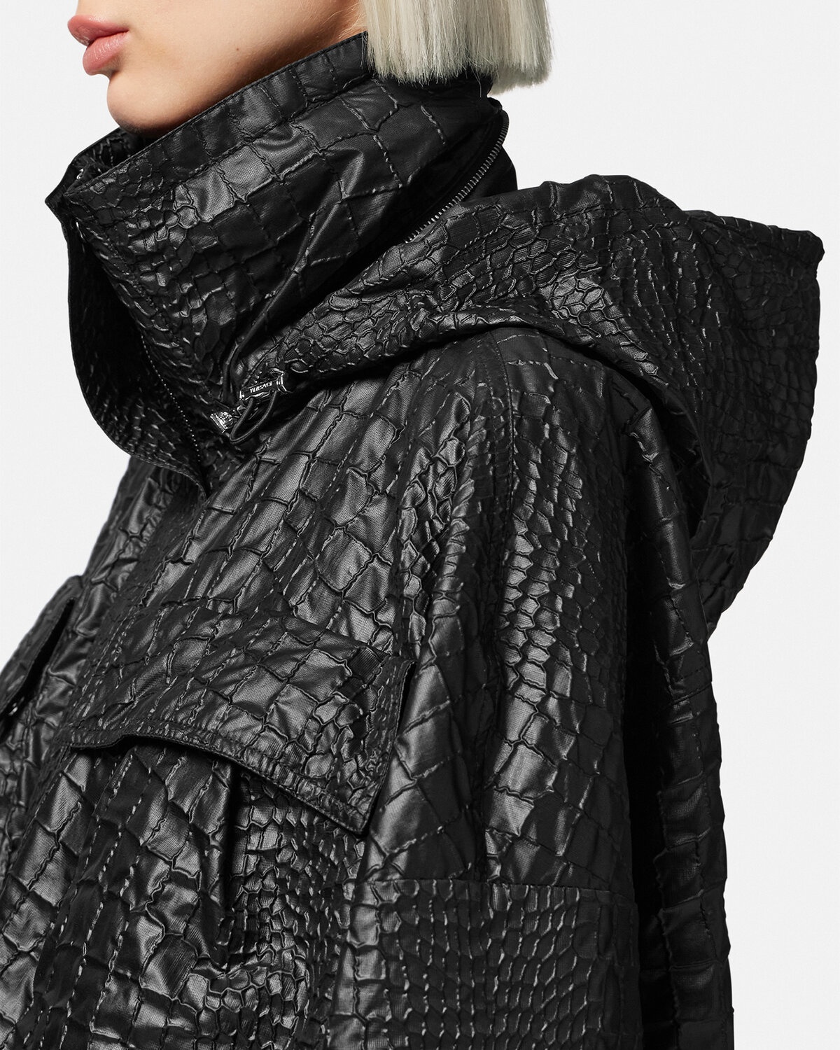 Croc-Lacquered Cloquet Jacket - 5