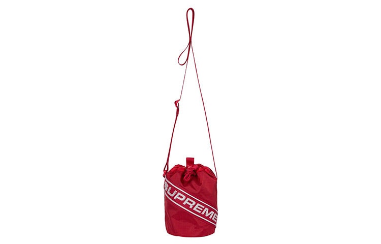 Supreme FW23 Small Cinch Pouch 'Red' SUP-FW23-0822 - 2