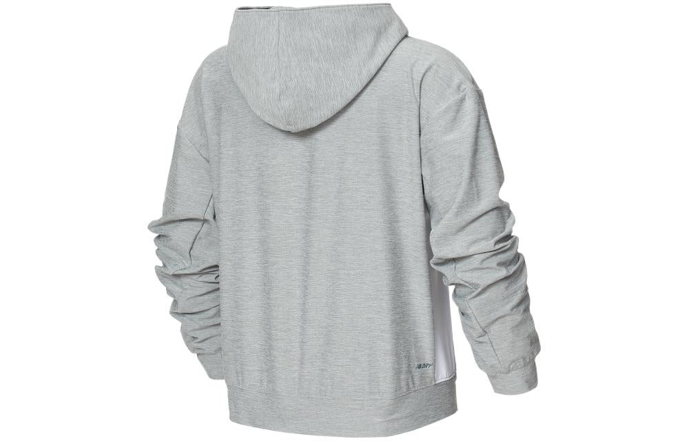 (WMNS) New Balance Sport Spacedye Fashion Layer Hoodie 'Light Grey' WT21450-AG - 2