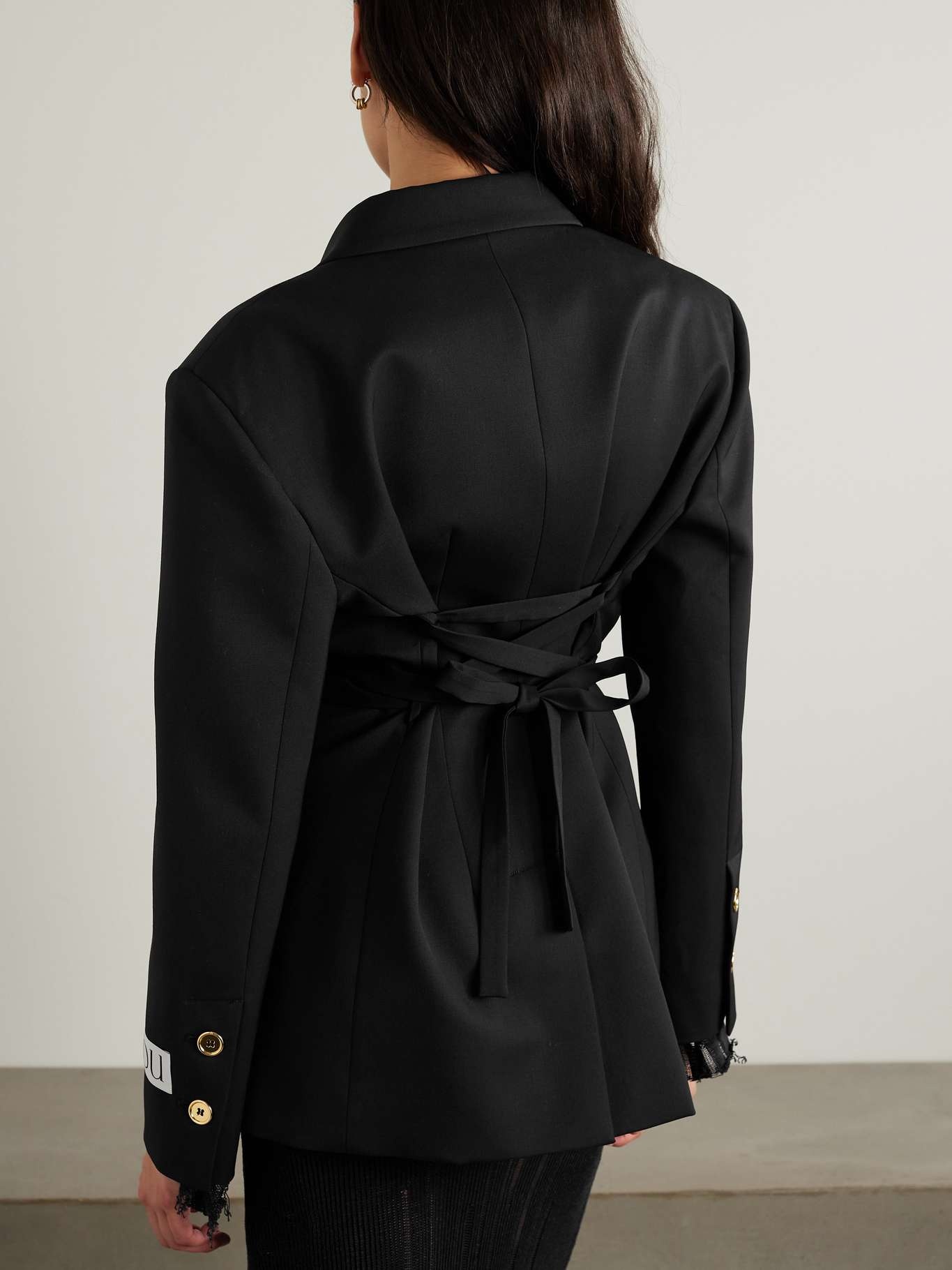 ジャケット [PATOU]Belted stretch-wool twill blazer PATOU Belted stretch-wool twill blazer | REVERSIBLE