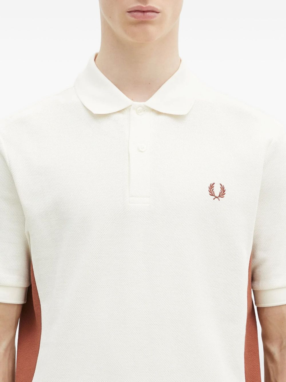 panelled polo shirt - 5