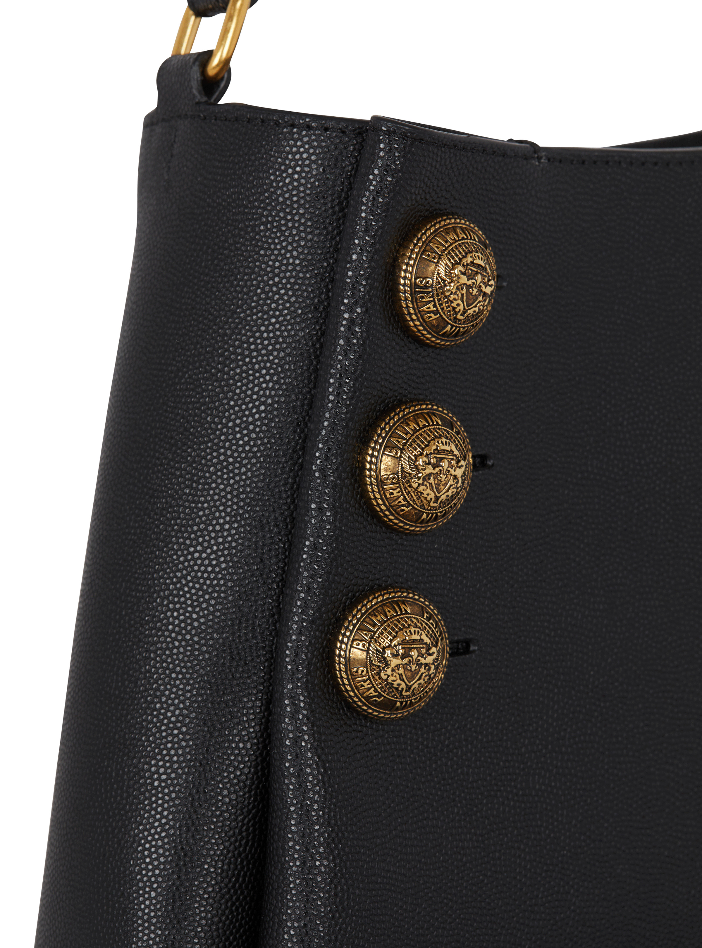 Emblème handbag in grained leather - 7
