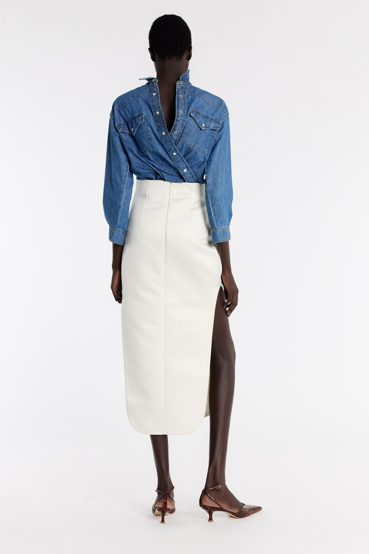 SLIT SKIRT IVORY - 10