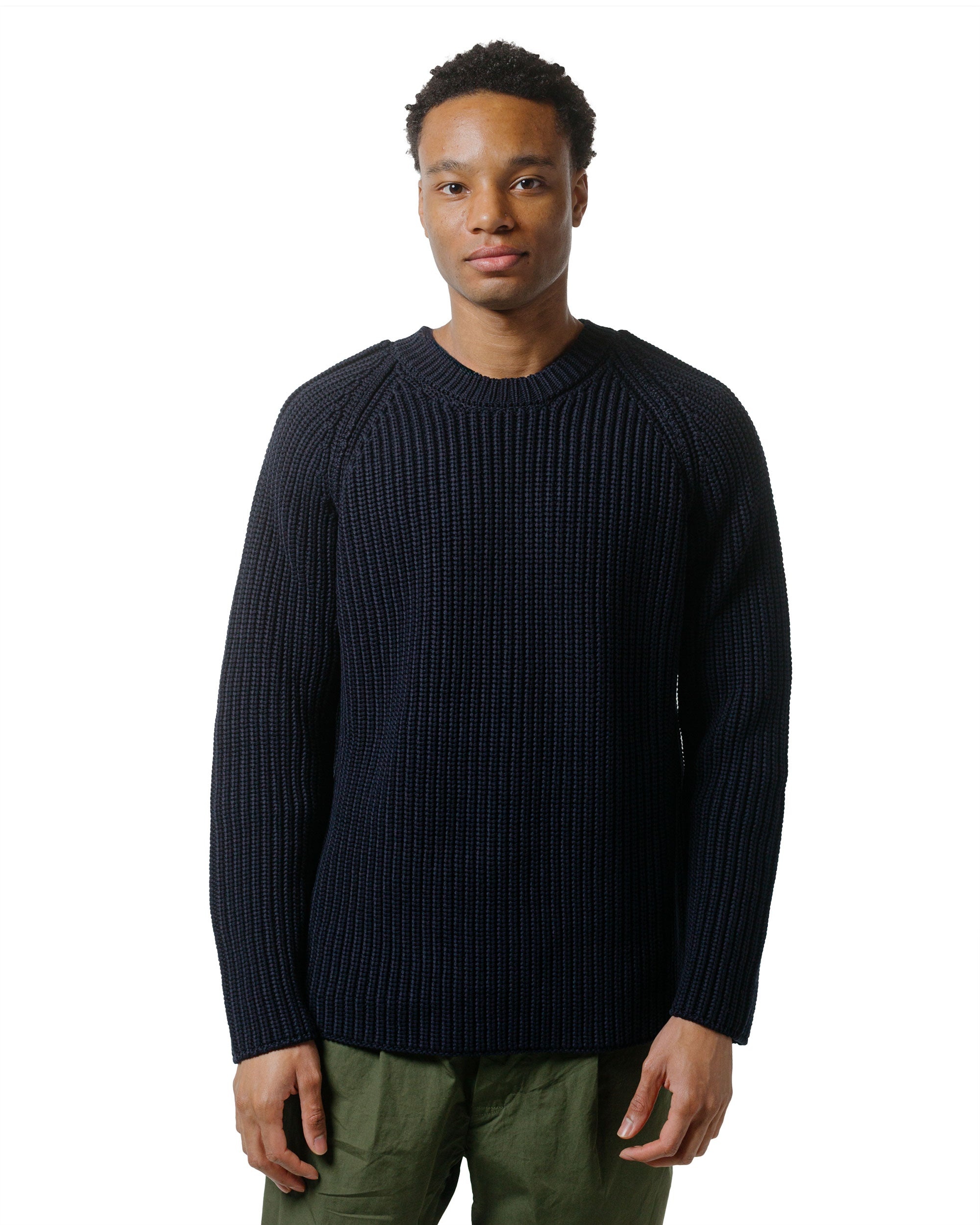 Pannocchia Sweater Crepe Cot Navy - 2