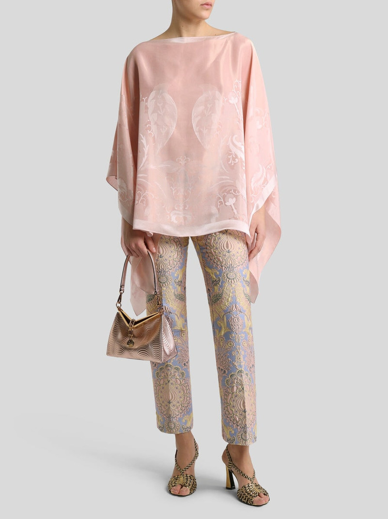 Etro SILK-BLEND JACQUARD CAPE TOP outlook