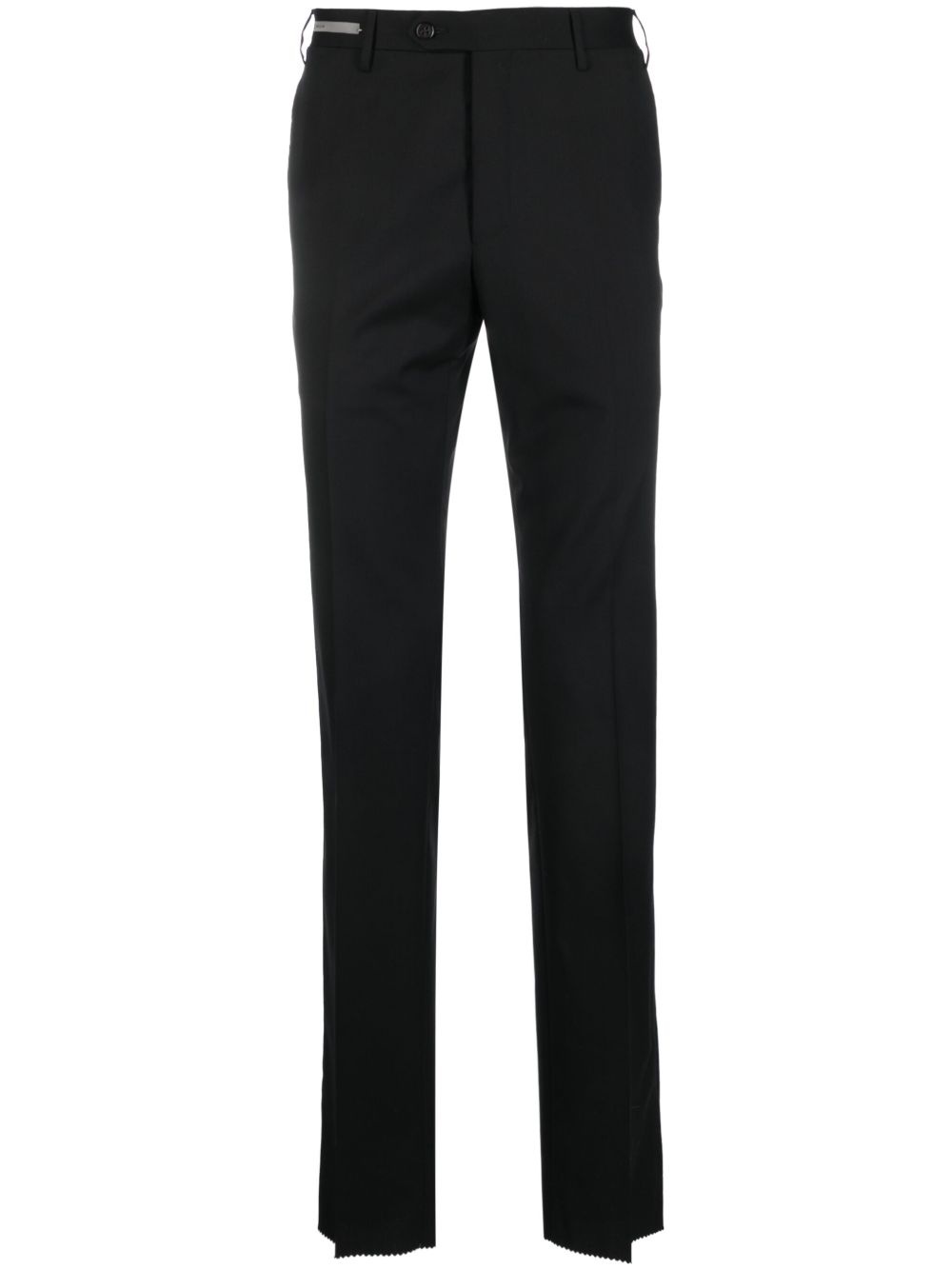 slim-cut virgin-wool trousers - 1