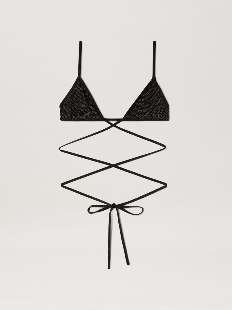 Lurex Triangle Bikini Top 1