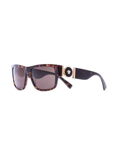 VERSACE Medusa medallion square-frame sunglasses outlook