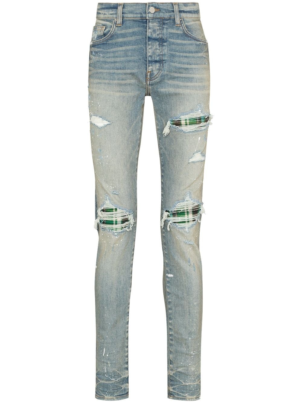 ripped-finish skinny jeans - 1