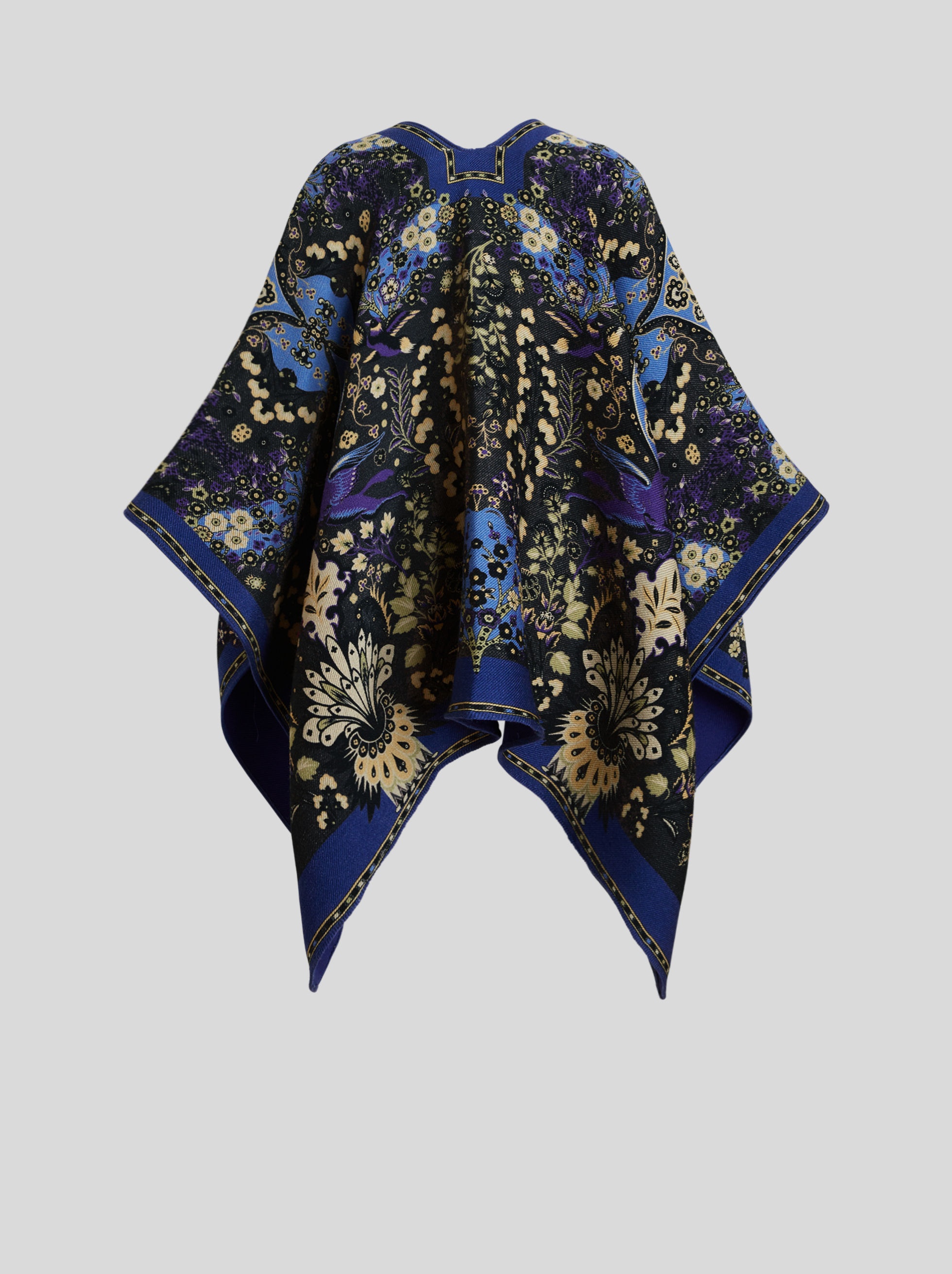 PRINTED VIRGIN WOOL CAPE - 2