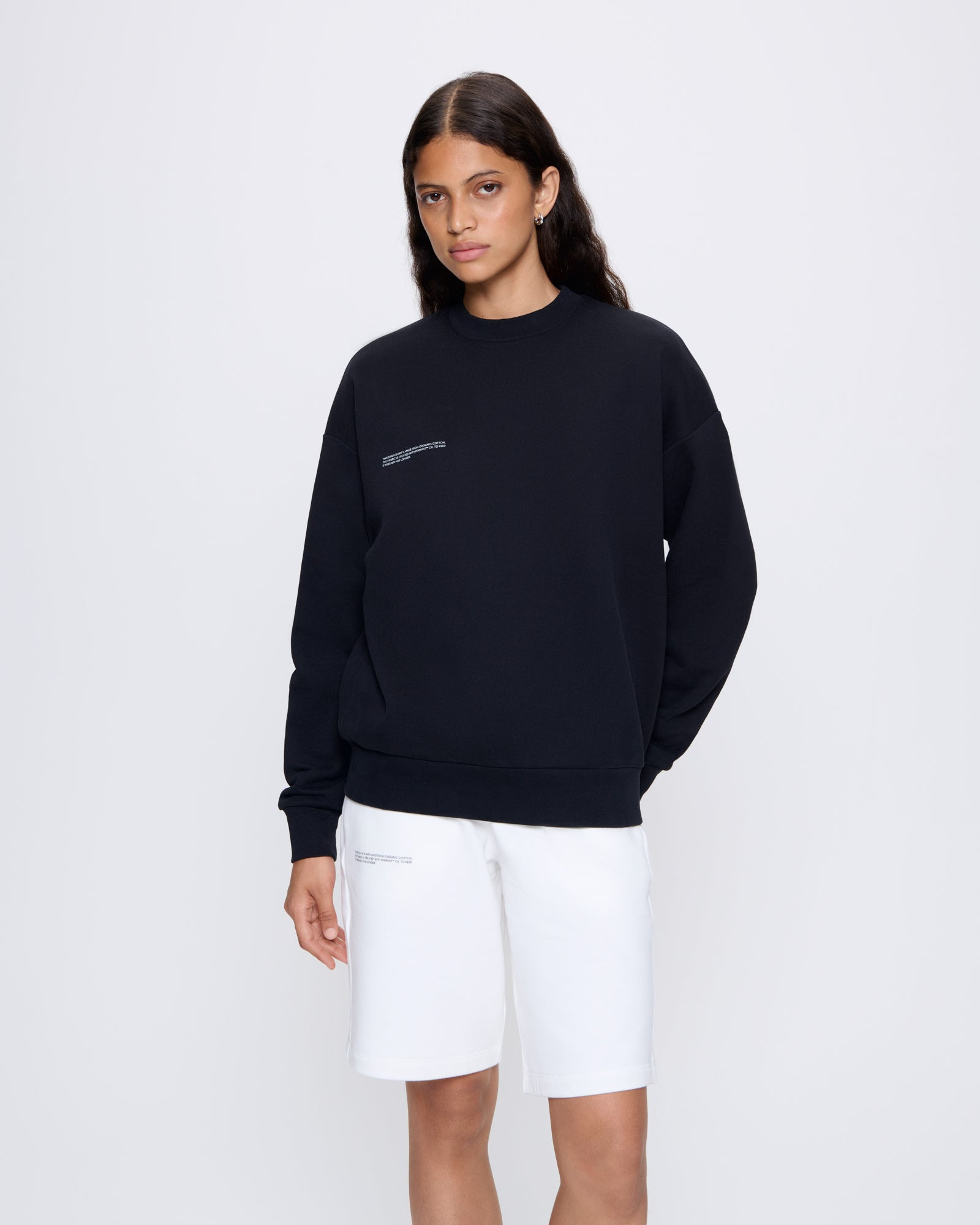 Womens 365 Midweight Sweatshirt - Black - 2