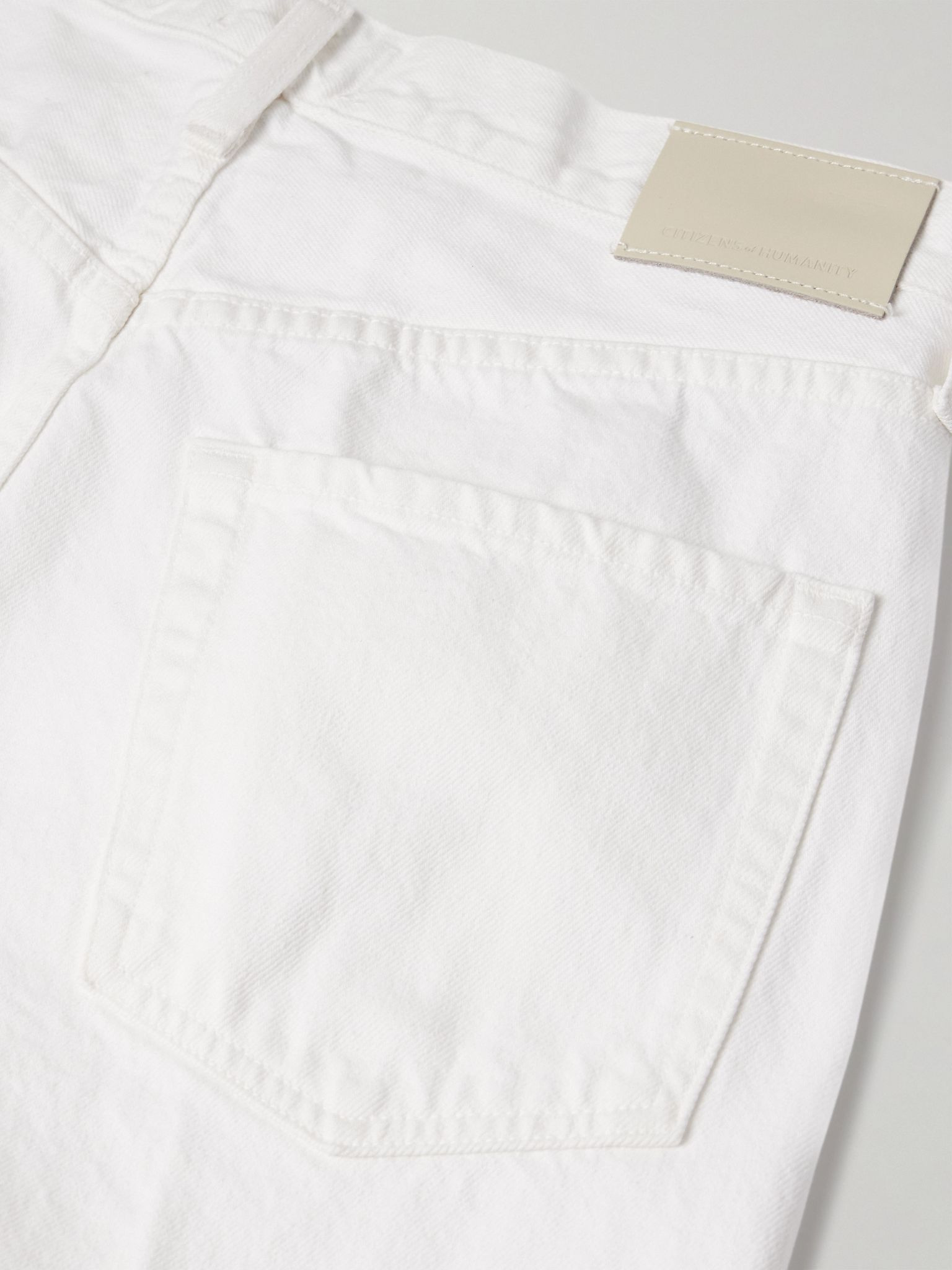 + Argent Ayla Baggy high-rise wide-leg jeans White - 6