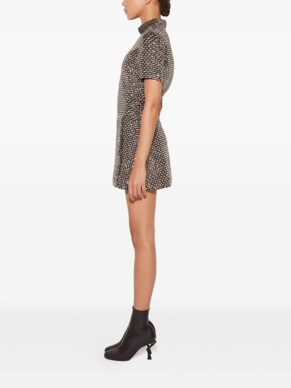 bead-embellished minidress - 3