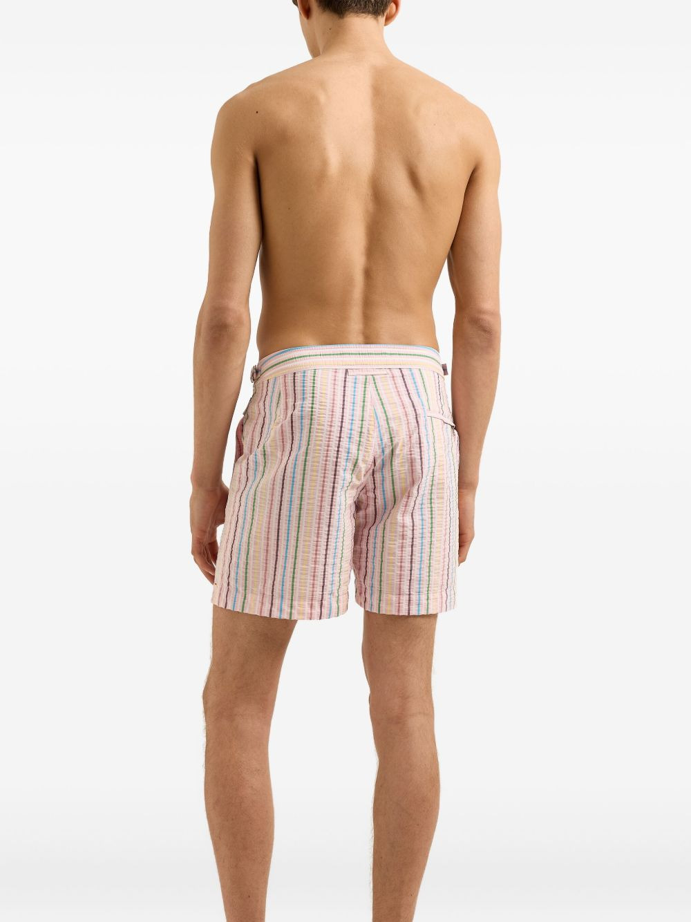 Bulldog striped swim shorts - 4