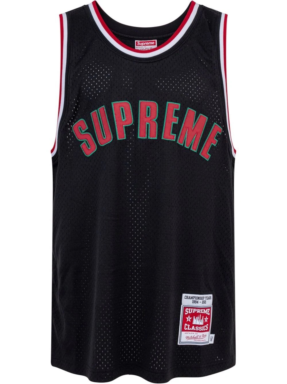 x Mitchell & Ness logo-print Basketball jersey vest - 1