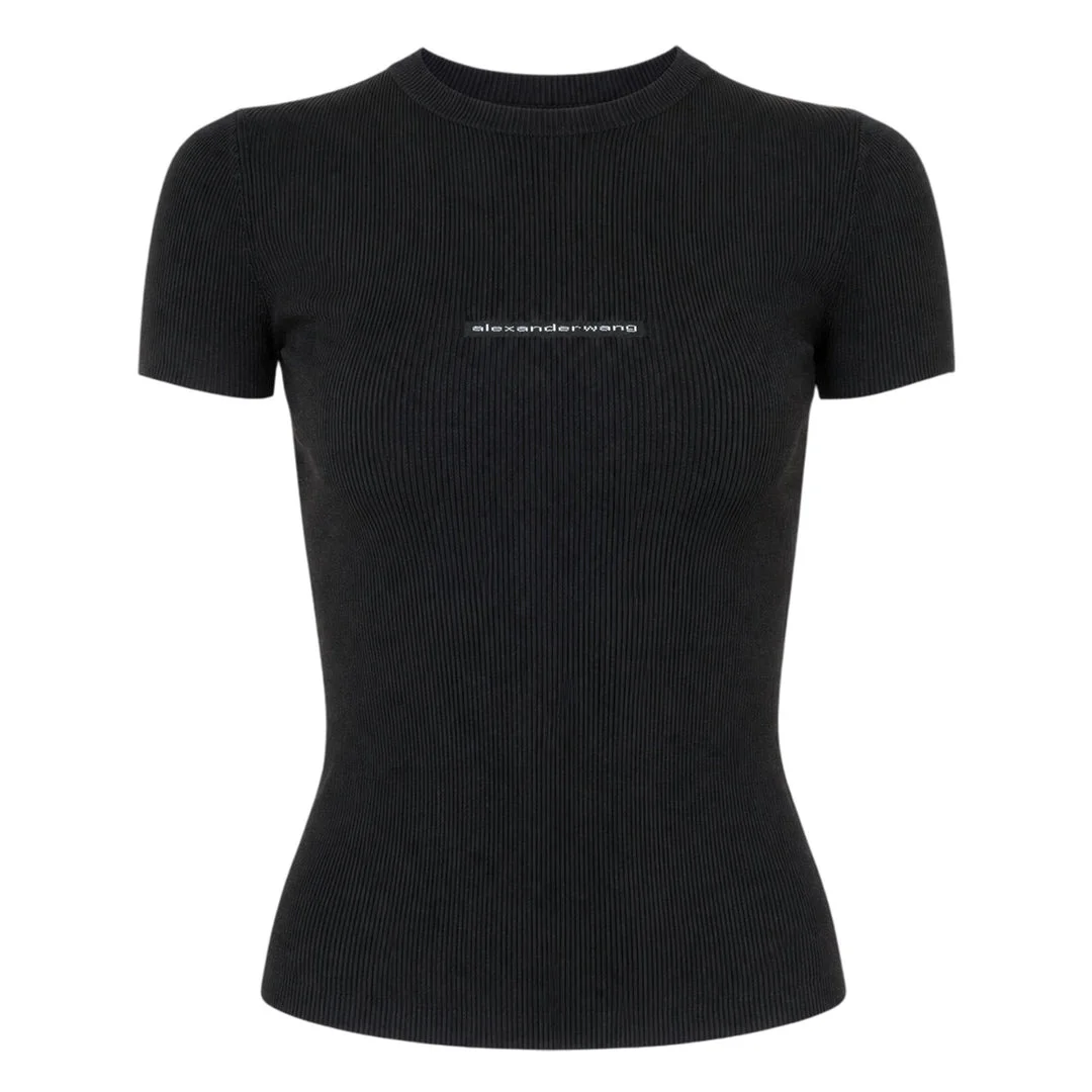 Short Sleeve Crewneck Top - 1