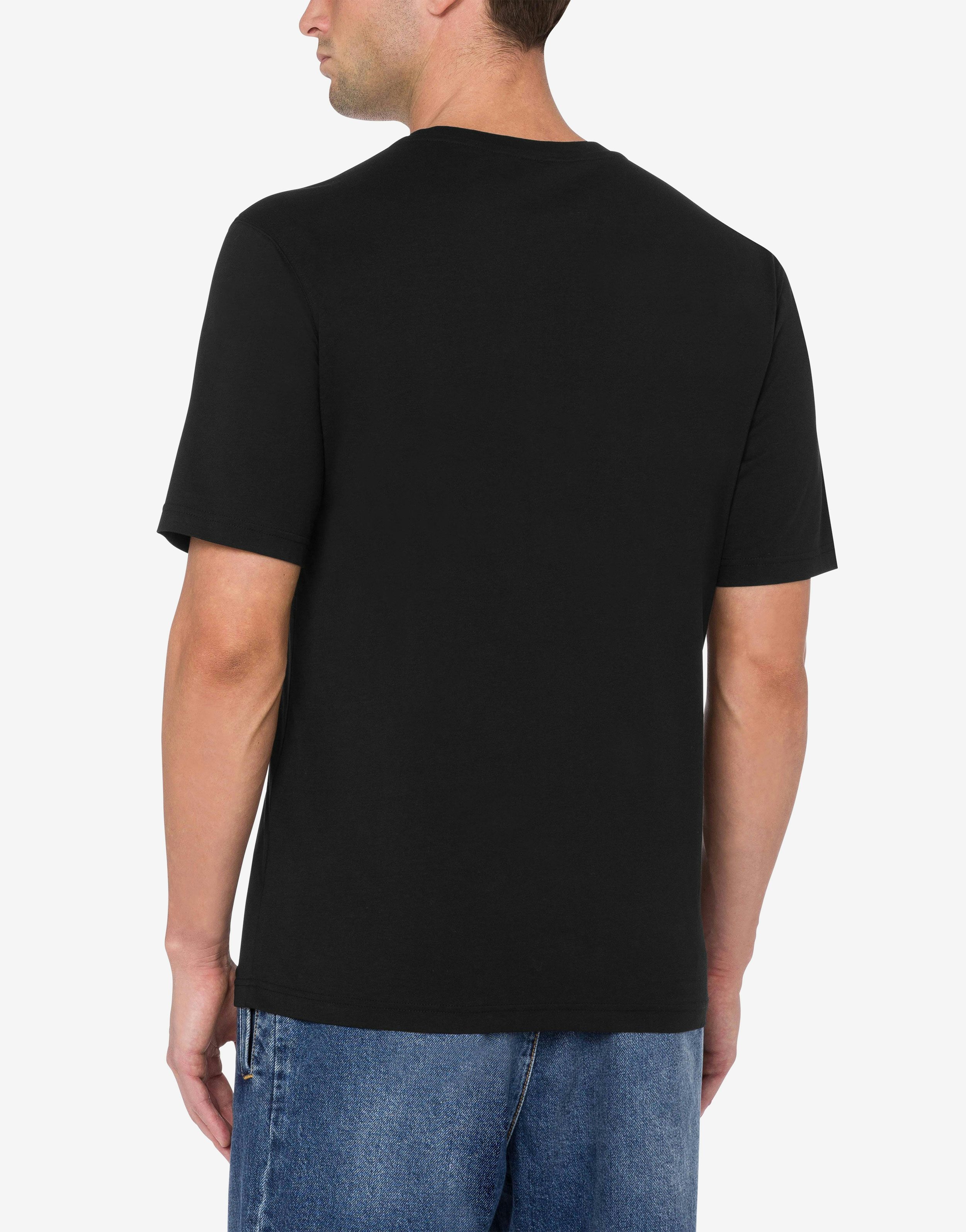 ORGANIC JERSEY T-SHIRT MOSCHINO PICTURES - 3