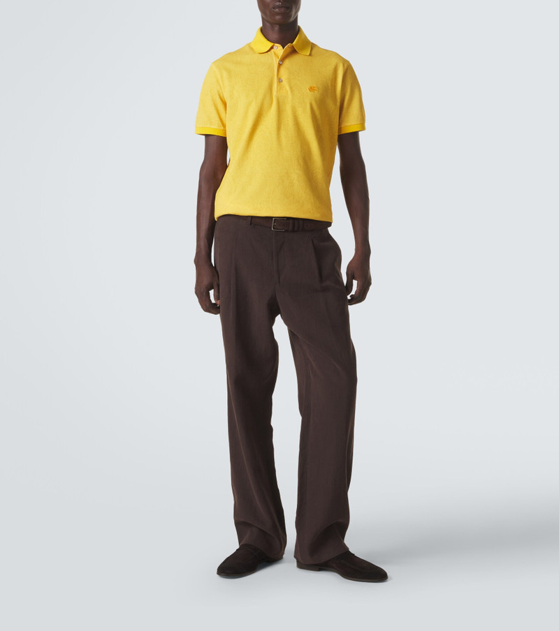 Etro Paisley cotton piqué polo shirt outlook