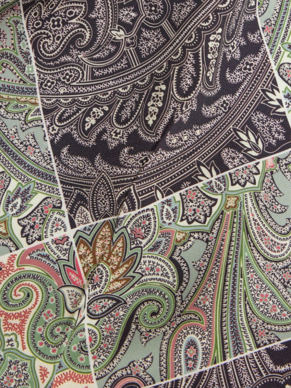 flared printed cady trousers - 6