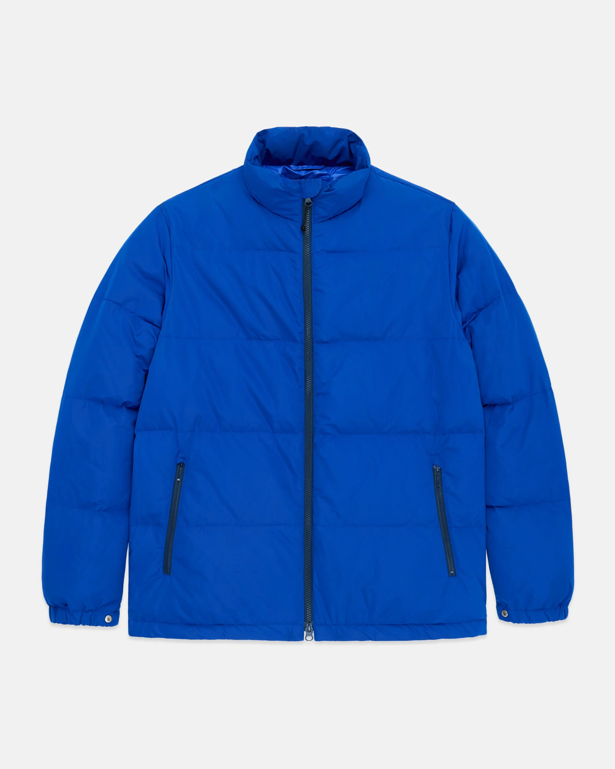 ROYAL BLUE DOWN PUFFER JACKET - TRIM FIT - 1