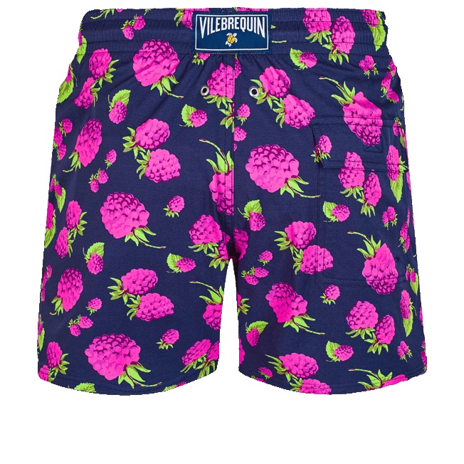 Men Stretch Short Swim Trunks 2004 Raspberries - 2